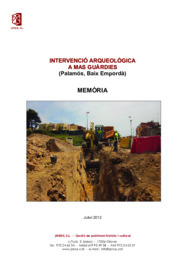 Intervenció arqueològica a Mas Guàrdies