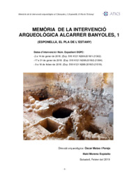 Memòria de la intervenció arqueològica al carrer Banyoles, 1