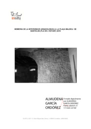 Memòria de la intervenció arqueològica a la Plaça Major, 4 de Banyoles