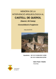 Memòria Intervenció Arqueològica al Castell de Querol