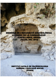 Memòria de l'excavació arqueològica a l’Abric de la Consagració