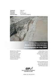 Els Vilars. Memòria de les intervencions arqueològiques de l'any 2009