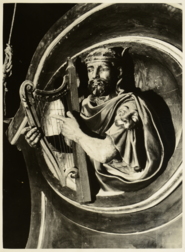 "David" a l'església de Santa Maria de Cervera