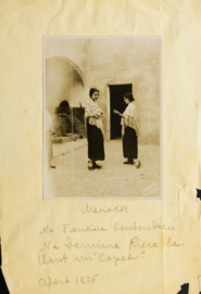 Francisca Santandreu i Damiana Riera. Copeo a Manacor.