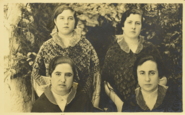 Antònia Oliver, Maria Pellicer, Antònia Perelló i Antònia Borràs. Llubí.