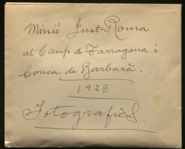 Missió Just-Roma al camp de Tarragona i Conca de Barberà 1928. Fotografies