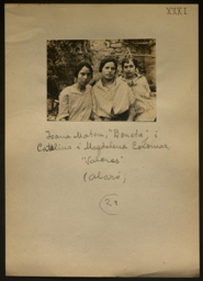 Joana Mateu, Catalina i Magdalena Colomar. Alaró