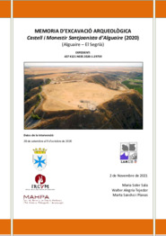 Memòria d'excavació arqueològica. Castell i Monestir Santjoanista d'Alguaire