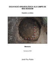 Memòria. Excavació arqueològica als Camps de Mas Bossom