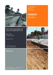Memòria. Intervenció arqueològica al carrer de Montevideo, 21-236