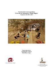 Memòria d'intervenció arqueològica, Cova de les Teixoneres (Moià, Bages), Campanyes del 2012 i 2013.