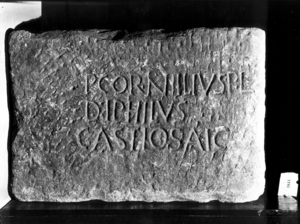 Inscripció ibèrica en pedra.
