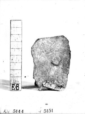 Fragment de pedra del magdalenià.