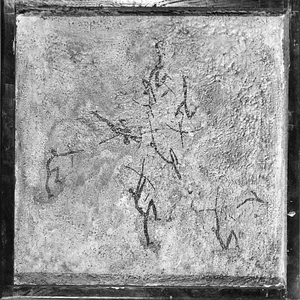 Reproducció d'una pintura rupestre de Morella la Vella.
