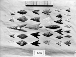Conjunt peces de sílex del eneolític.