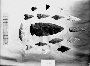 Conjunt de peces de sílex del eneolític.