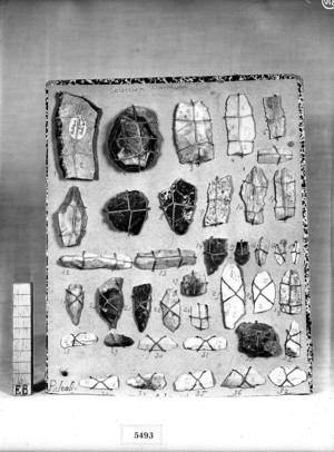Conjunt de peces de sílex del període neolític.