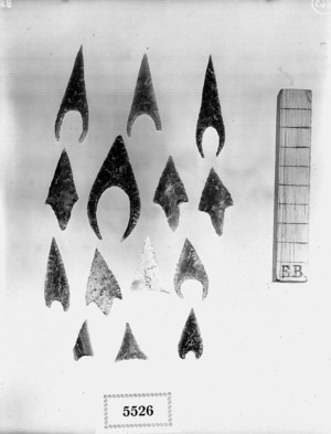 Conjunt puntes de fletxa del període eneolític.