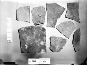 Fragments de pedra calcària.