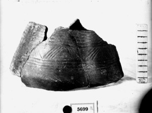 Fragment de ceràmica de la primera edat del ferro.