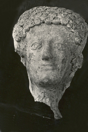 Cap masculí d'una estatua del segle VI a.C.