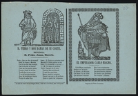 D. Pedro y dos damas de su corte : diálogo D. Pedro, Juana, Marcela ; El Emperador Carlo Magno