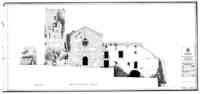 13. Façana de ponent de l'església i cases monacals