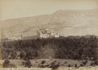 Escorial. Vista del Monasterio desde la Estacion