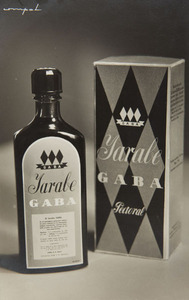 Fotografia publicitària del xarop «Gaba» (remei pectoral)