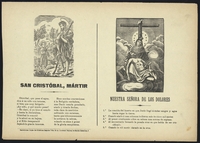 San Cristóbal, mártir ; Nuestra Señora de los Dolores