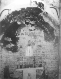 Església de Sant Pere de Vallhonesta: Restes de Pintura Mural (2)