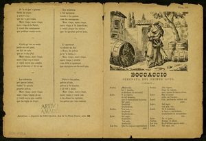 Boccaccio : serenata del primer acto ; Coplas de Boccaccio en el primer acto ; Duo del tercer acto ; Canciones de los polvos
