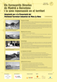 Els Ferrocarrils Directes de Madrid a Barcelona i la seva repercussió en el territori