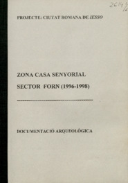 Zona Casa Senyorial Sector Forn (1996-1998)