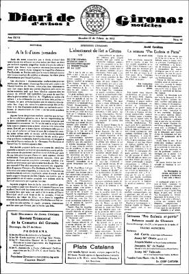 Diari de Girona d'avisos i notícies Núm. 42