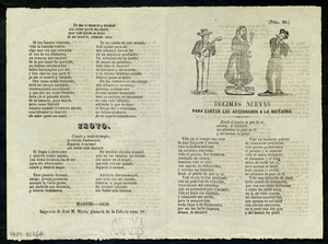 Decimas nuevas : para cantar los aficionados a la guitarra ; Trovo