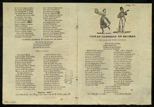 Coplas glosadas en decimas : para cantar los jovenes aficionados ; Cuarteta glosada en alabanza de Maria