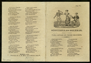 Seguidillas boleras : discretas y divertidas para cantar los mozos solteros