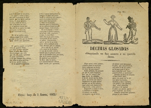 Decimas glosadas : obsequiando un fino amante á su querida dama