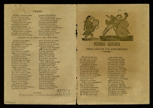 Decimas glosadas para cantar los aficionados ; Coplas para cantar los mozos con la guitarra ; Trovo ; Cancion de la semana mal empleada