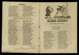Decimas glosadas para cantar los aficionados ; Coplas para cantar los mozos con la guitarra ; Trovo ; Cancion de la semana mal empleada