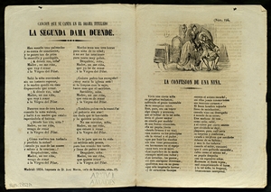 La confesion de una niña ; Cancion que se canta en el drama titulado : La segunda dama duende