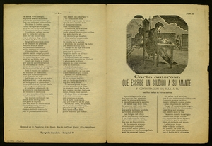 Carta amorosa : que escribe un soldado a su amante ; Contestacion de la amante al soldado