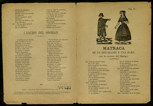Matraca : de un estudiante a una dama ; Cancion del sosiego